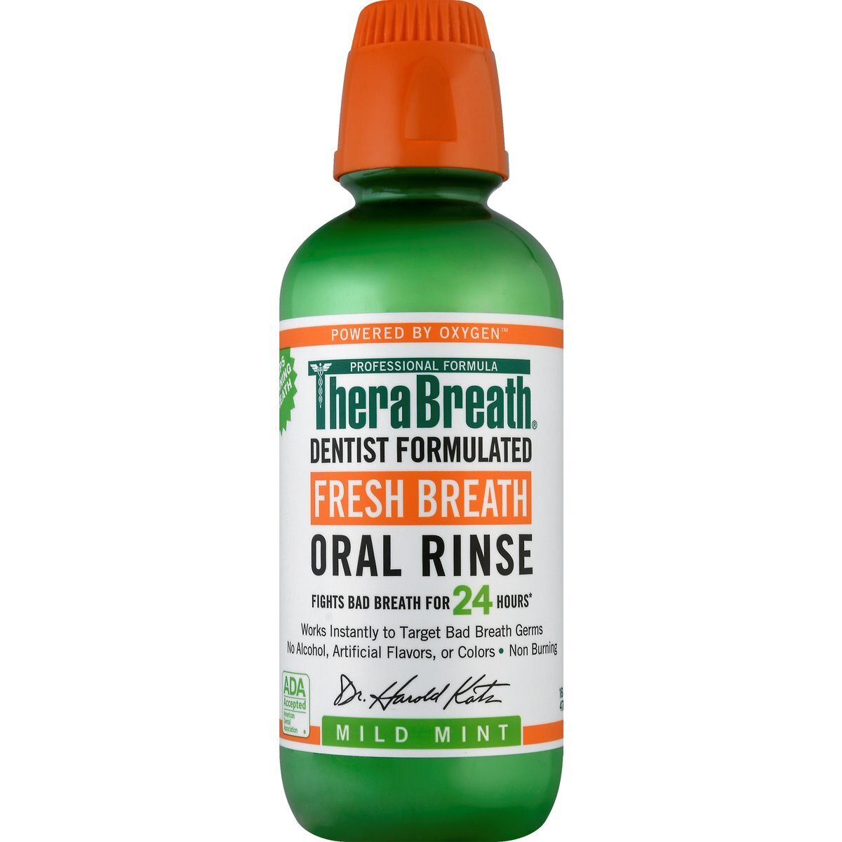 TheraBreath Fresh Breath Oral Rinse - Mild Mint 16oz