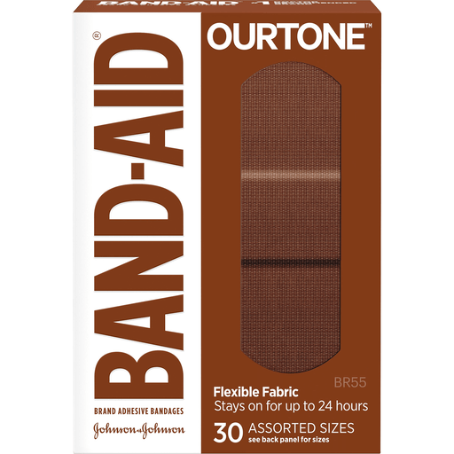 Band-Aid OurTone BR55 Flexible Fabric Assorted Sizes 30 ct