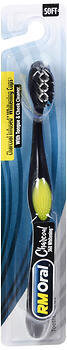 RM Oral Charcoal 360 Whitening Soft Toothbrush With Tongue And Cheek Cleaner