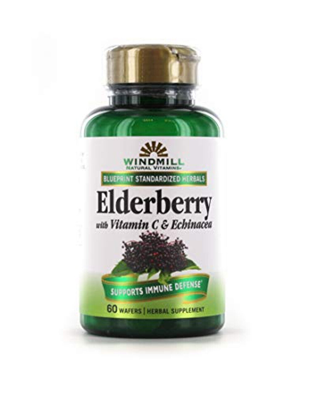 Elderberry With Vitamin C & Echinacea Wafers 60ct