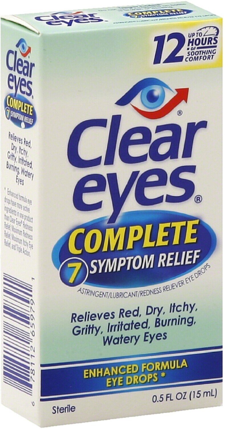 Clear eyes текст. Clear Eyes redness Relief капли для глаз. Clear Eyes 7 Symptoms. Eyes Clear сертификат. Relief 0,2%.