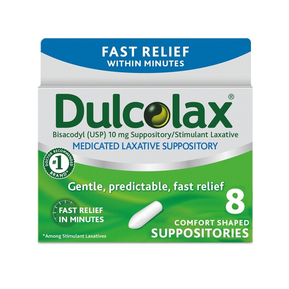 Dulcolax Medicated Laxative Suppository 8 ct