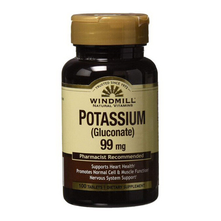 Potassium Gluconate 99mg Tablets 100ct