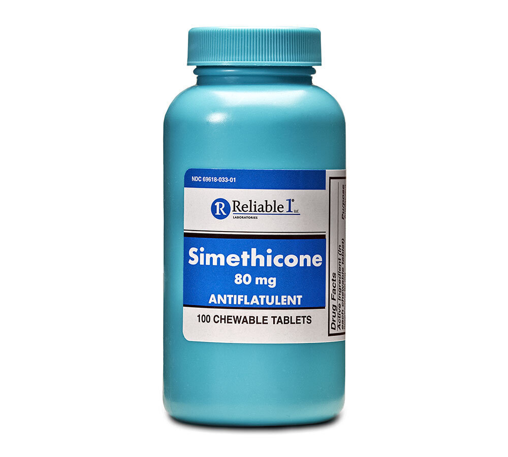 Simethicone 80mg Chewable Tablets 100ct