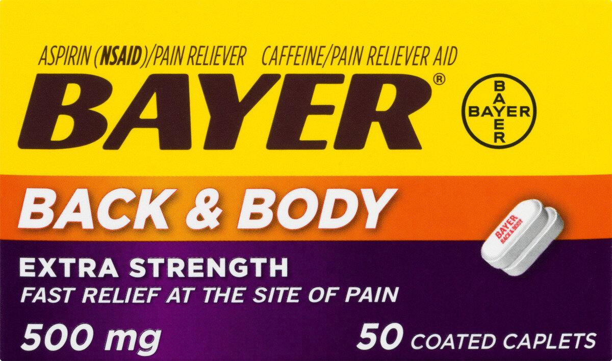 Bayer Back and Body Coated Caplets 50 ct