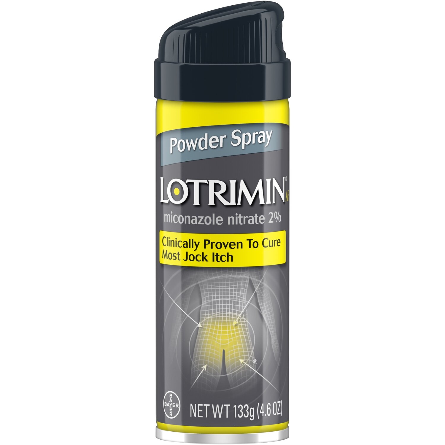 Lotrimin AF Antifungal Powder Spray for Jock Itch 133 g
