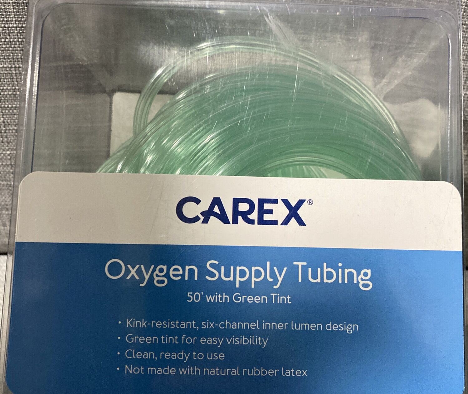 Carex Nasal Oxygen Cannula with 25’ Kink-Resistant Tubing