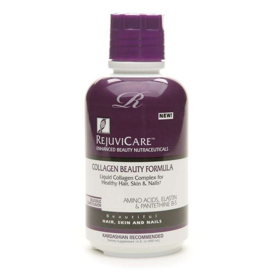 RejuviCare Liquid Collagen Complex With Amino Acid Protein And Biotin - Grape Flavored 16oz