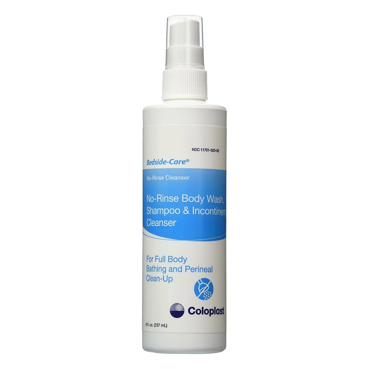 Bedside-Care Spray Unscented No-rinse Cleanser for Bathing, Shampooing, and Perineal Cleansing 8.1 fl oz