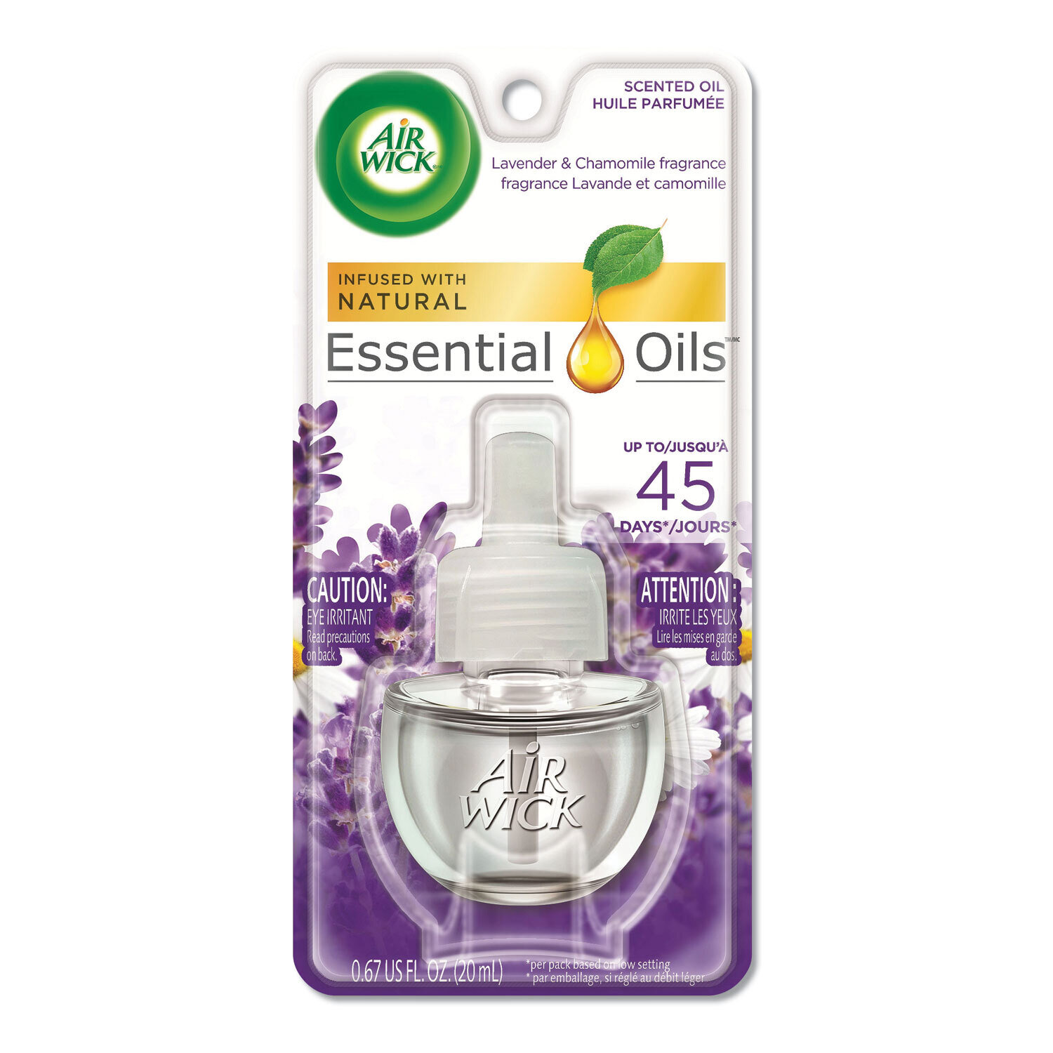 Air Wick Air Freshener Plug In  Infused With Natural Essential Oils - Lavender & Chamomile 0.67oz