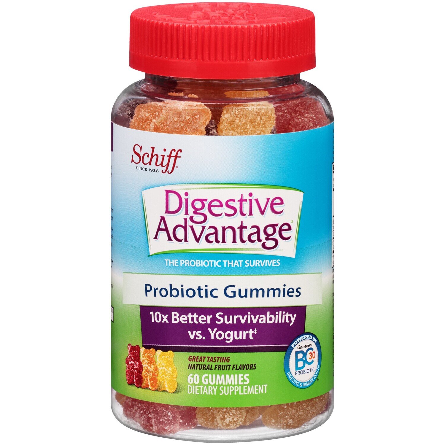 Schiff Digestive Advantage Daily Probiotics Digestive and Immune Support Gummies 60 ct