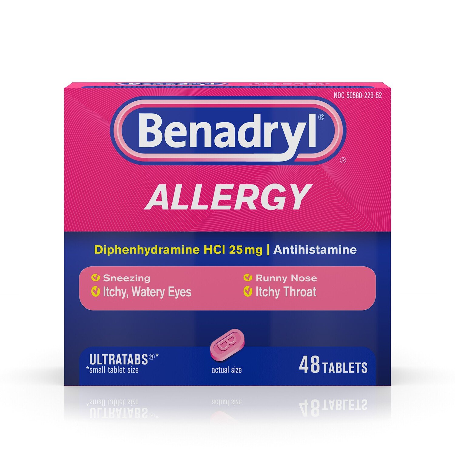 Benadryl Allergy Antihistamine Tablets 48 ct