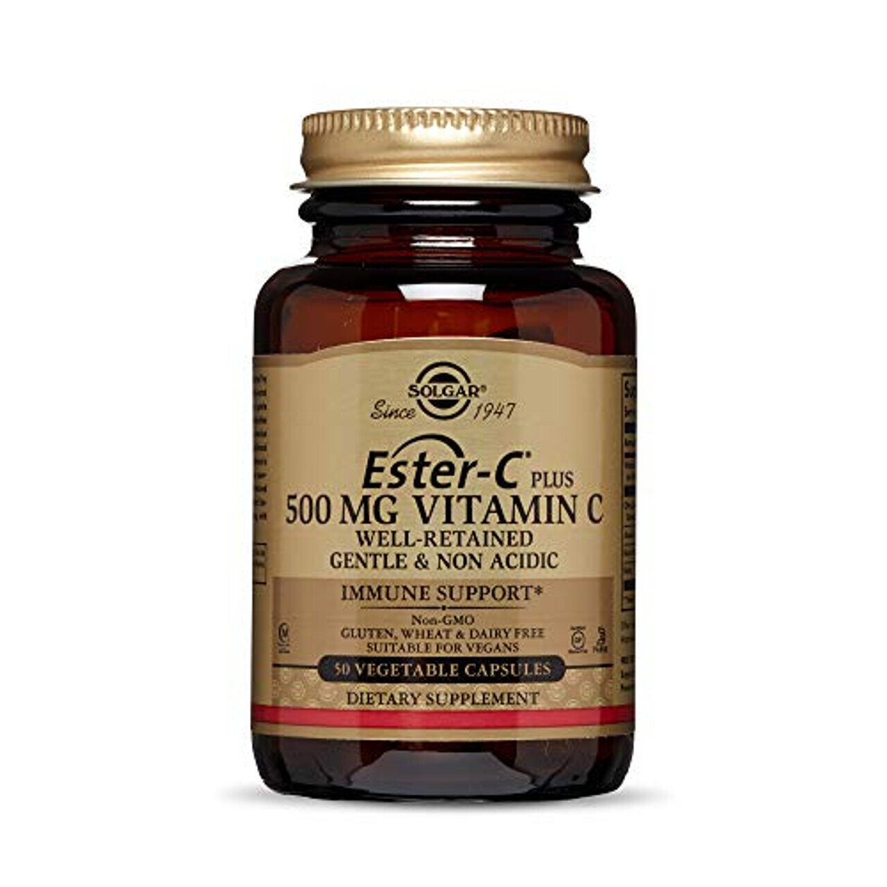 EsterC Plus 500 mg Vitamin C 50 Vegetable Capsules
