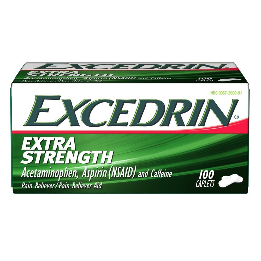 Excedrin Extra Strength Caplets 100 ct