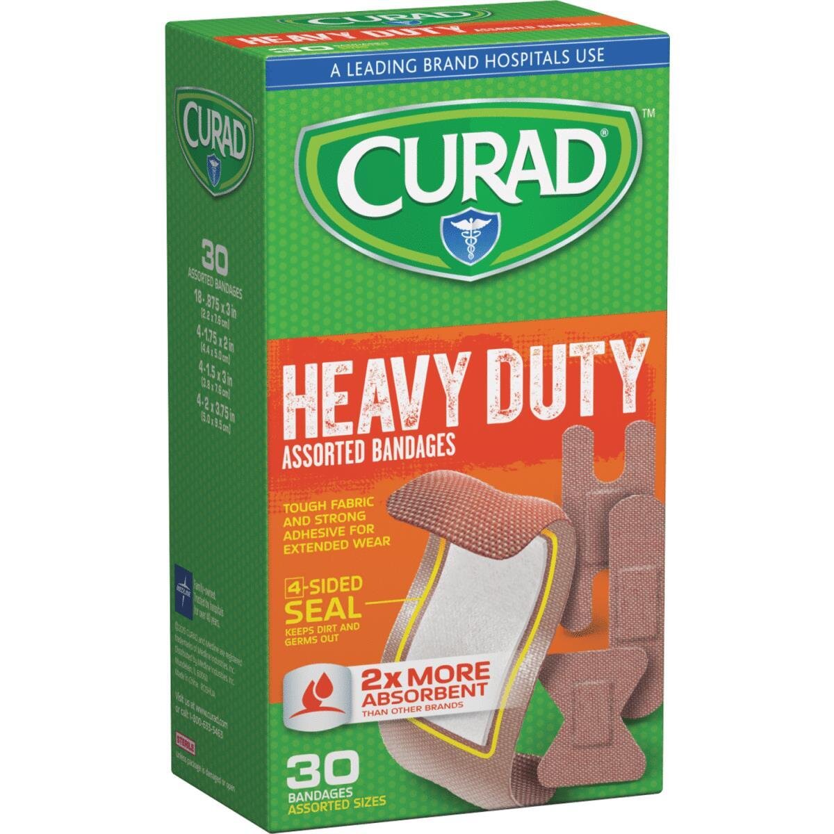 Curad Heavy Duty Assorted Bandages 30 ct