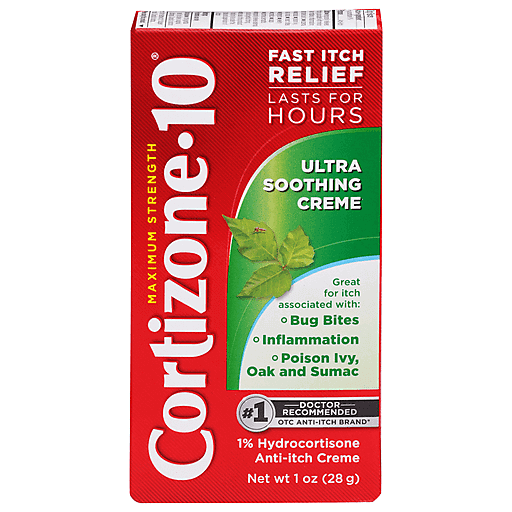 Cortizone 10 Maximum Strength Ultra Soothing Creme 1% Hydrocortisone Anti-Itch Creme 1 oz