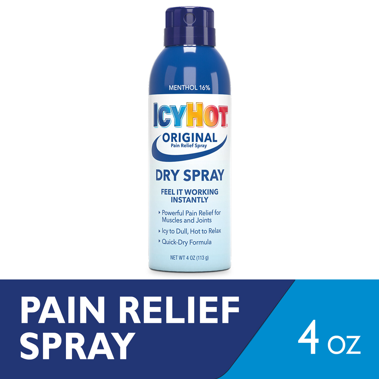 IcyHot Original Menthol 16% Pain Relief Dry Spray