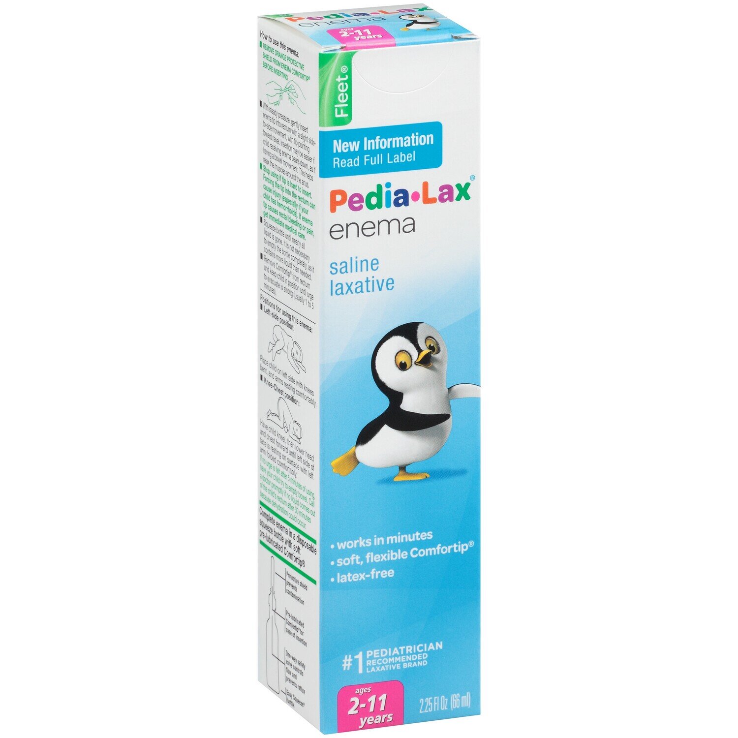Pedia•Lax Saline Enema Ages 2-11 2.25oz