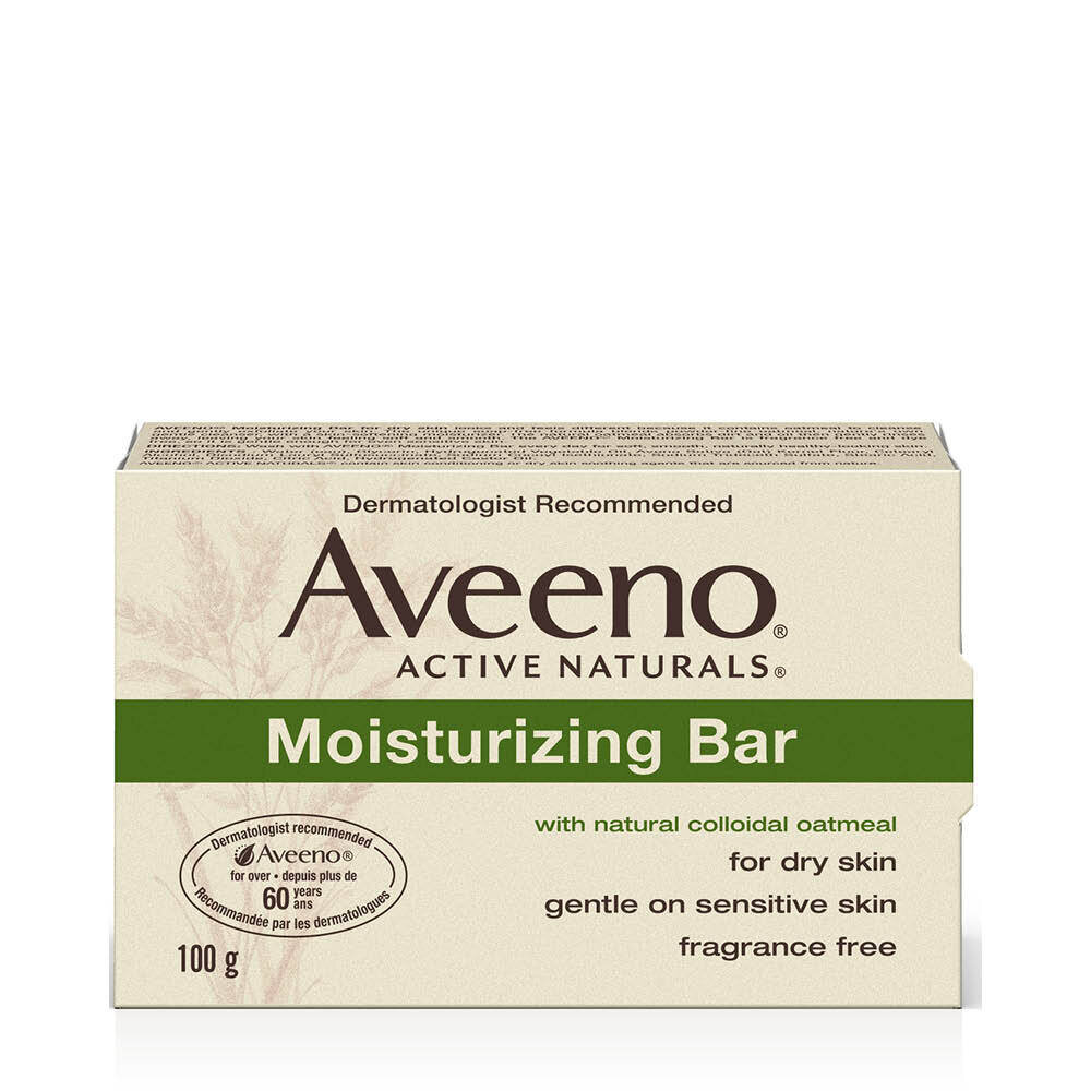 Aveeno Moisturizing Bar Nourishes Dry Skin Fragrance Free 3.5 oz