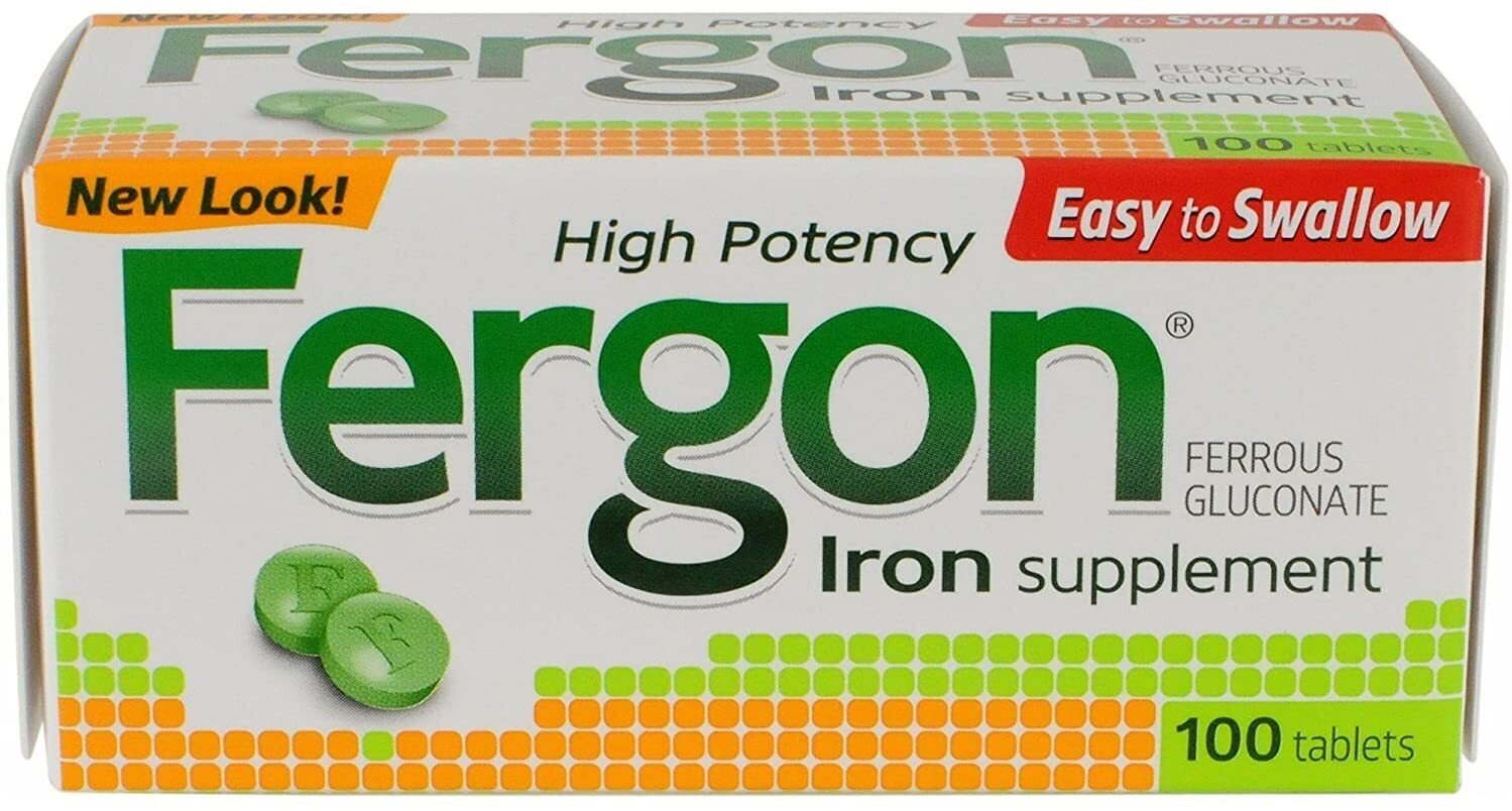 Fergon High Potency Iron Supplement Tablets 100ct