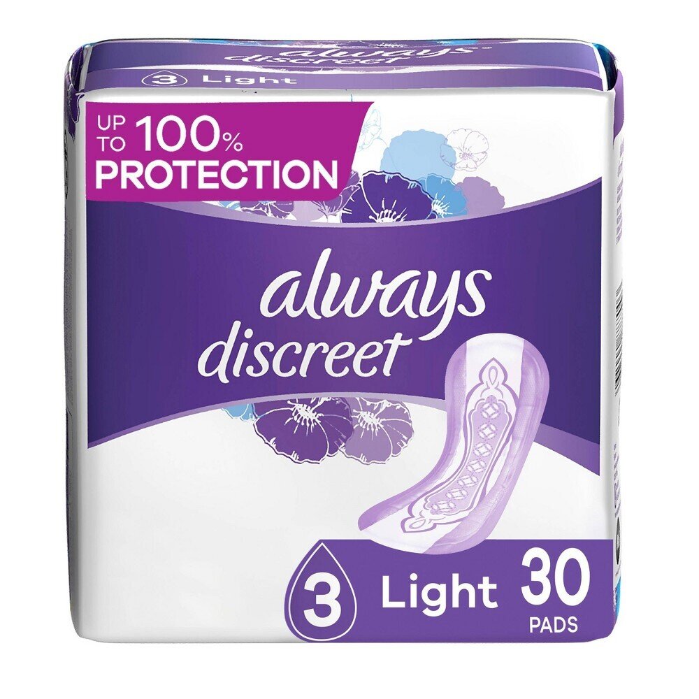 Always Discreet Light #3 Pads 30 ct