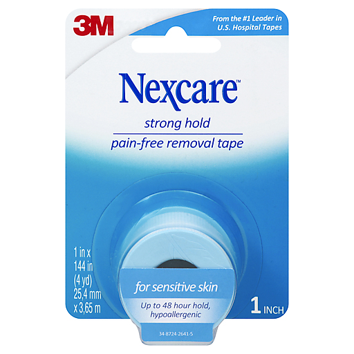 Nexcare Strong Hold Pain-Free Removal Tape for Sensitive Skin 1 in x 144 in