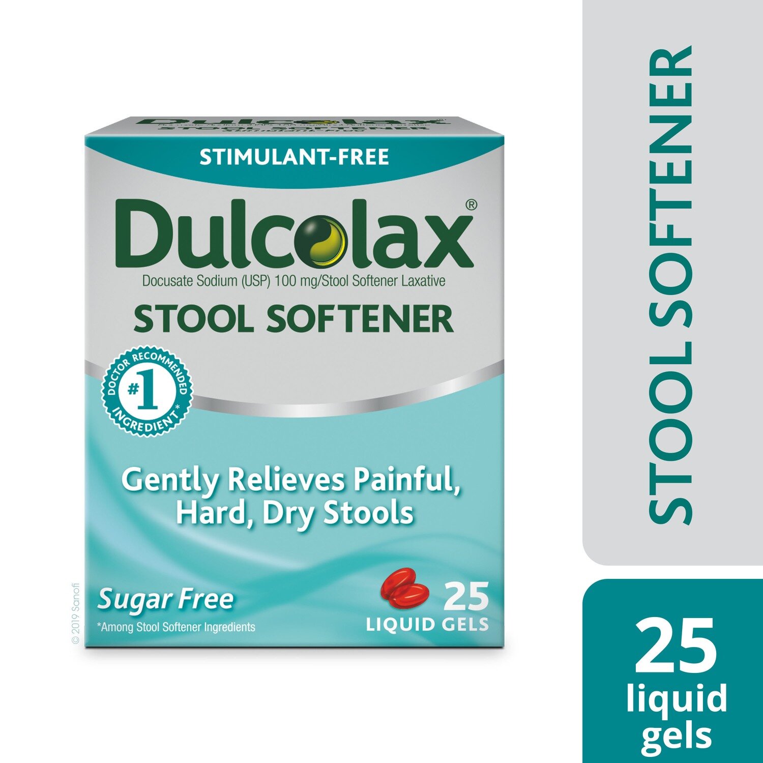 Dulcolax Stimulant-Free Stool Softener Liquid Gels 25 ct