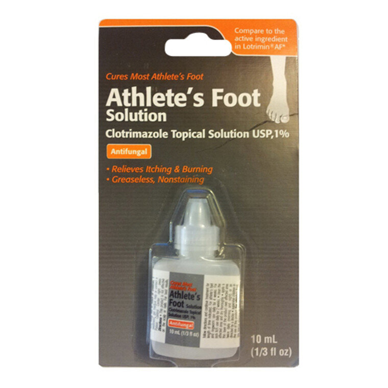 Athlete’s Foot Solution Clotrimazole Topical Solution 1% Antifungal 10 mL