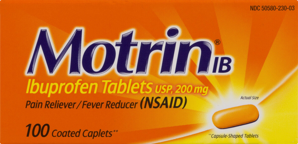 Motrin IB Coated Caplets 100 ct