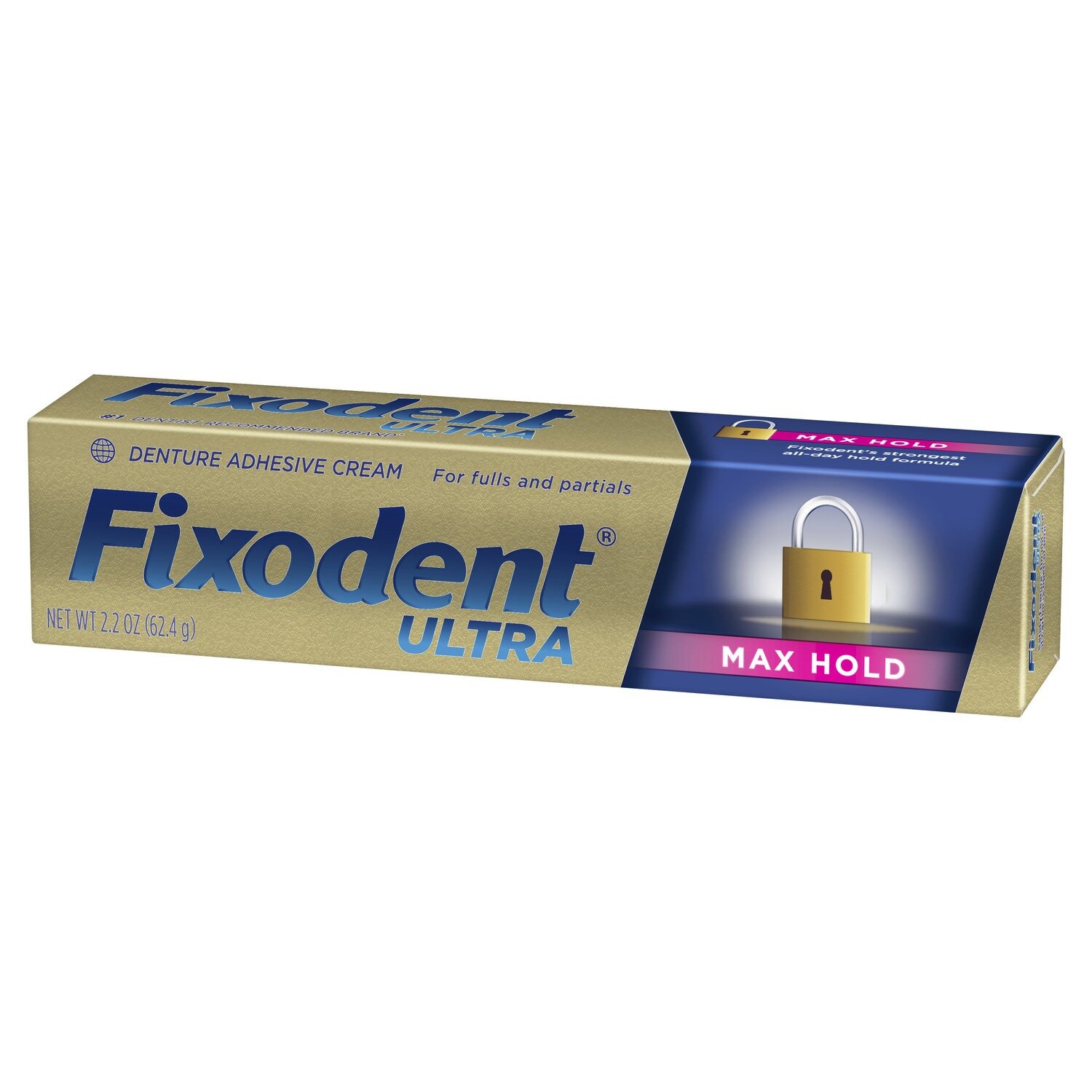 Fixodent Ultra Max Hold Denture Adhesive Cream 2.2oz