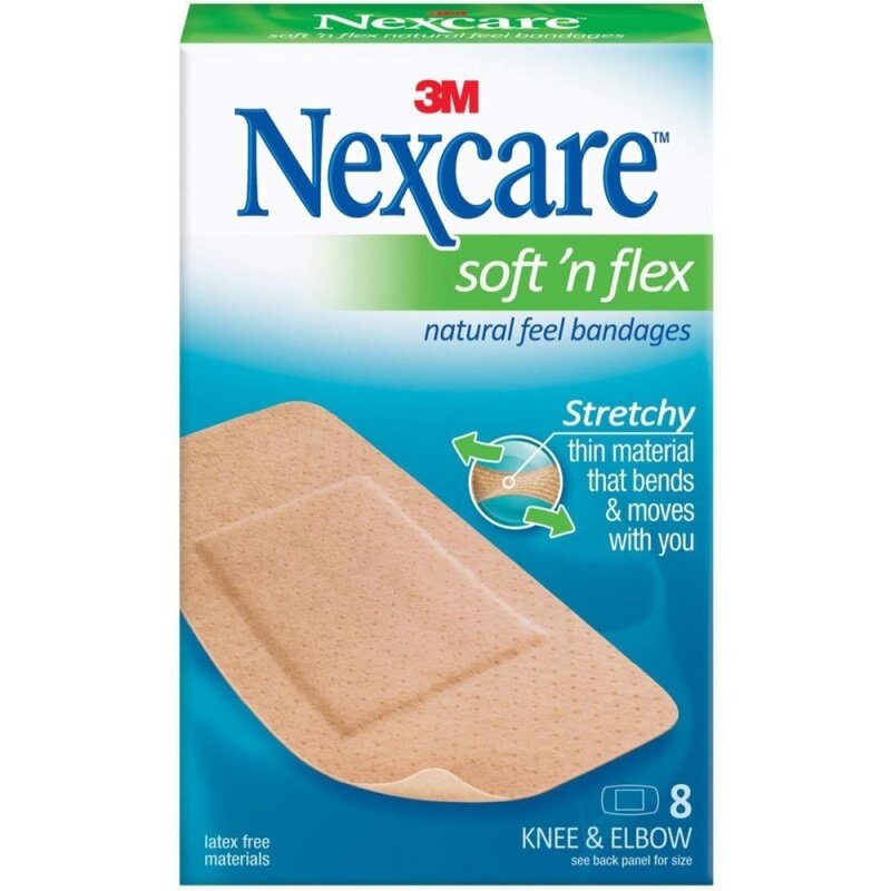 Nexcare Bandages Ultra Stretch Flexible Knee and Elbow 2in x 4in 8 ct