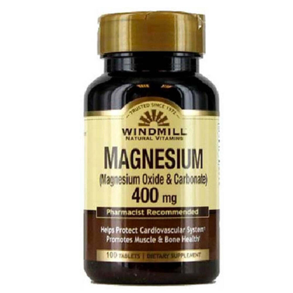 Magnesium Oxide & Carbonate 400mg Tablets 100ct