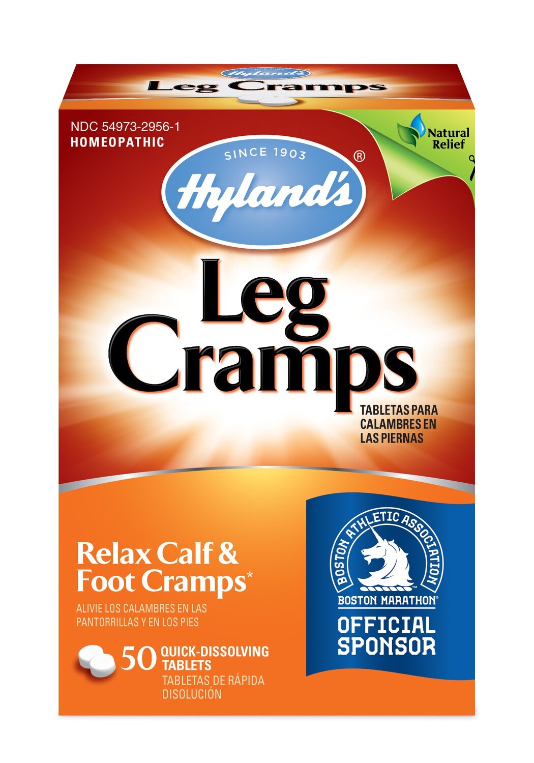 Hyland’s Naturals Leg Cramps Fast and Effective Relief Quick-Dissolving Tablets 50 ct