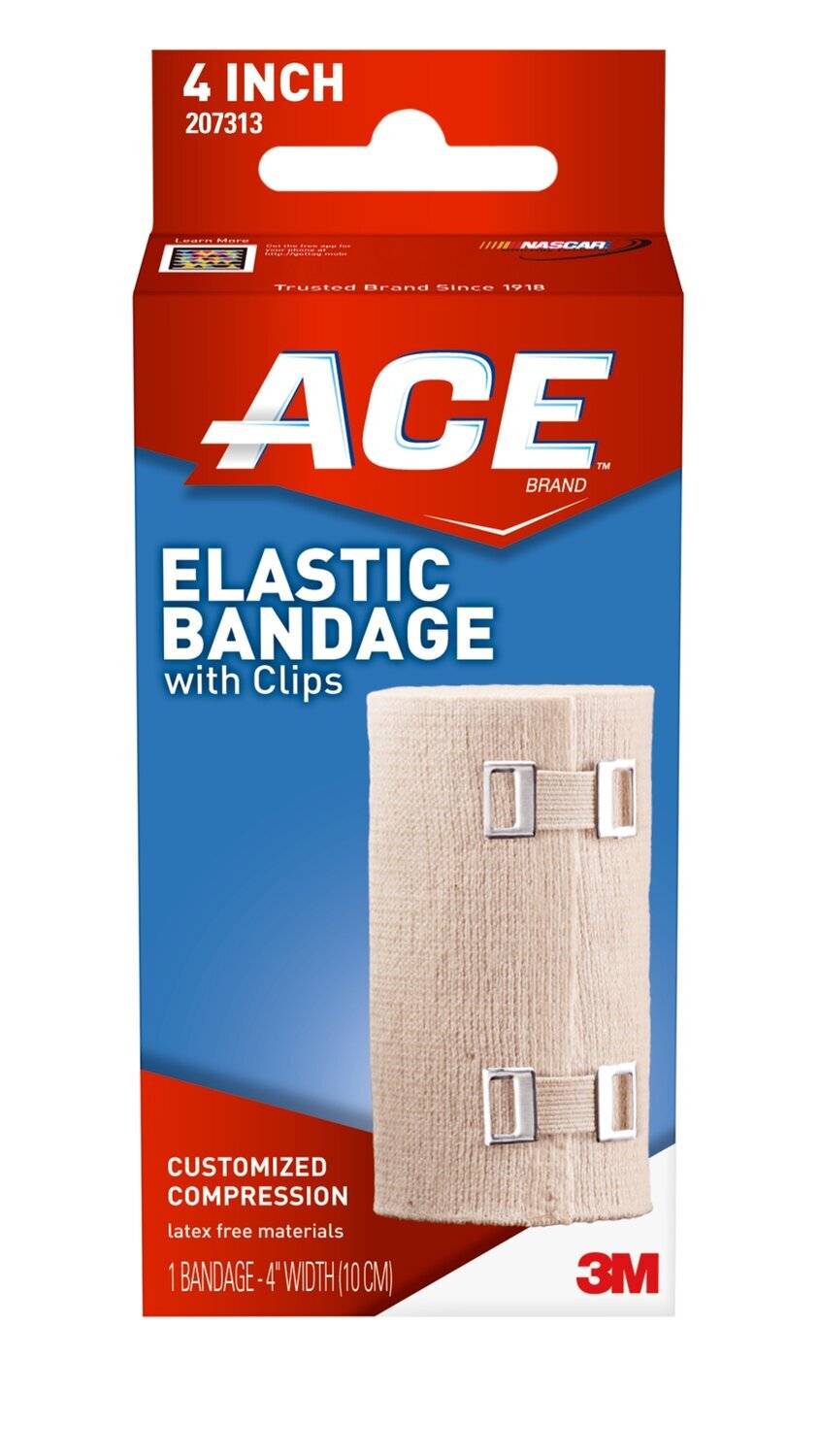 Ace Elastic Bandage with Clips 4in x 63.6in