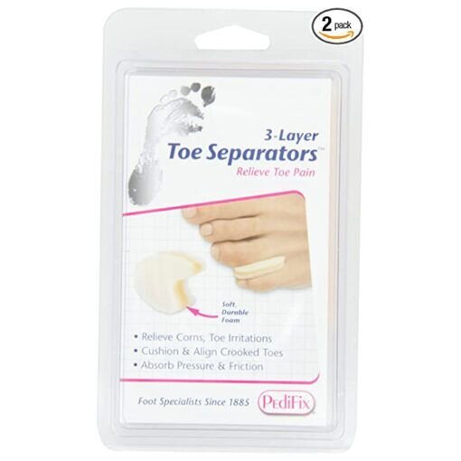 PediFix 3-Layer Toe Separators 2 Small, 2 Medium, 2 Large