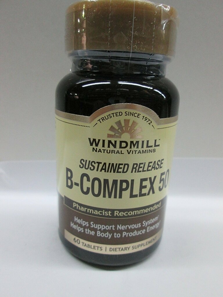 B Complex 50 Vitamin Sustained Release Tablets 60ct