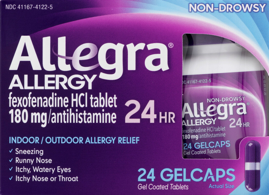 Allegra Allergy 24 Hour Non-Drowsy Gelcaps 24 ct