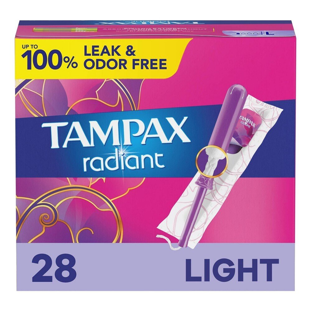 Tampax Radiant Light Tampons 28 ct