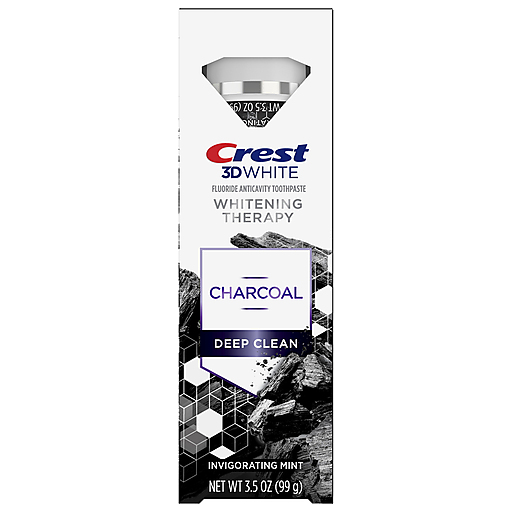 Crest 3D White Charcoal Deep Clean Tooth Paste - Invigorating Mint 4.6oz