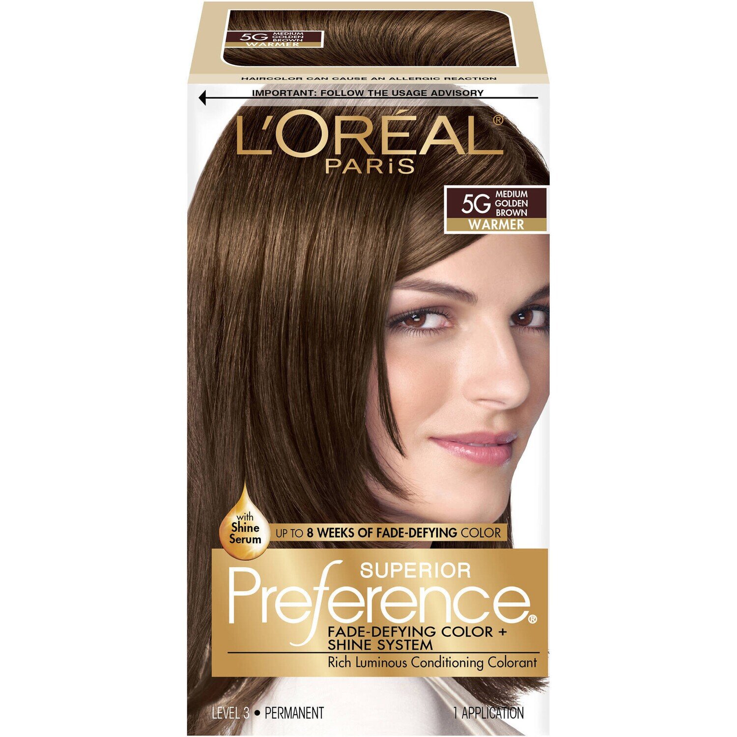 L’oréal Paris Superior Preference Permanent Haircolor #5G Medium Golden Brown