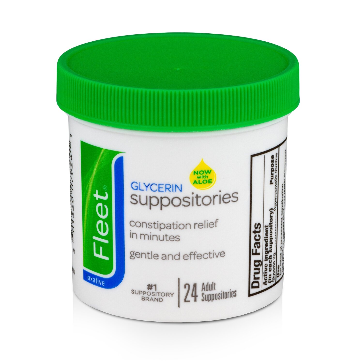 Fleet Laxative Glycerin Suppositories 24 ct