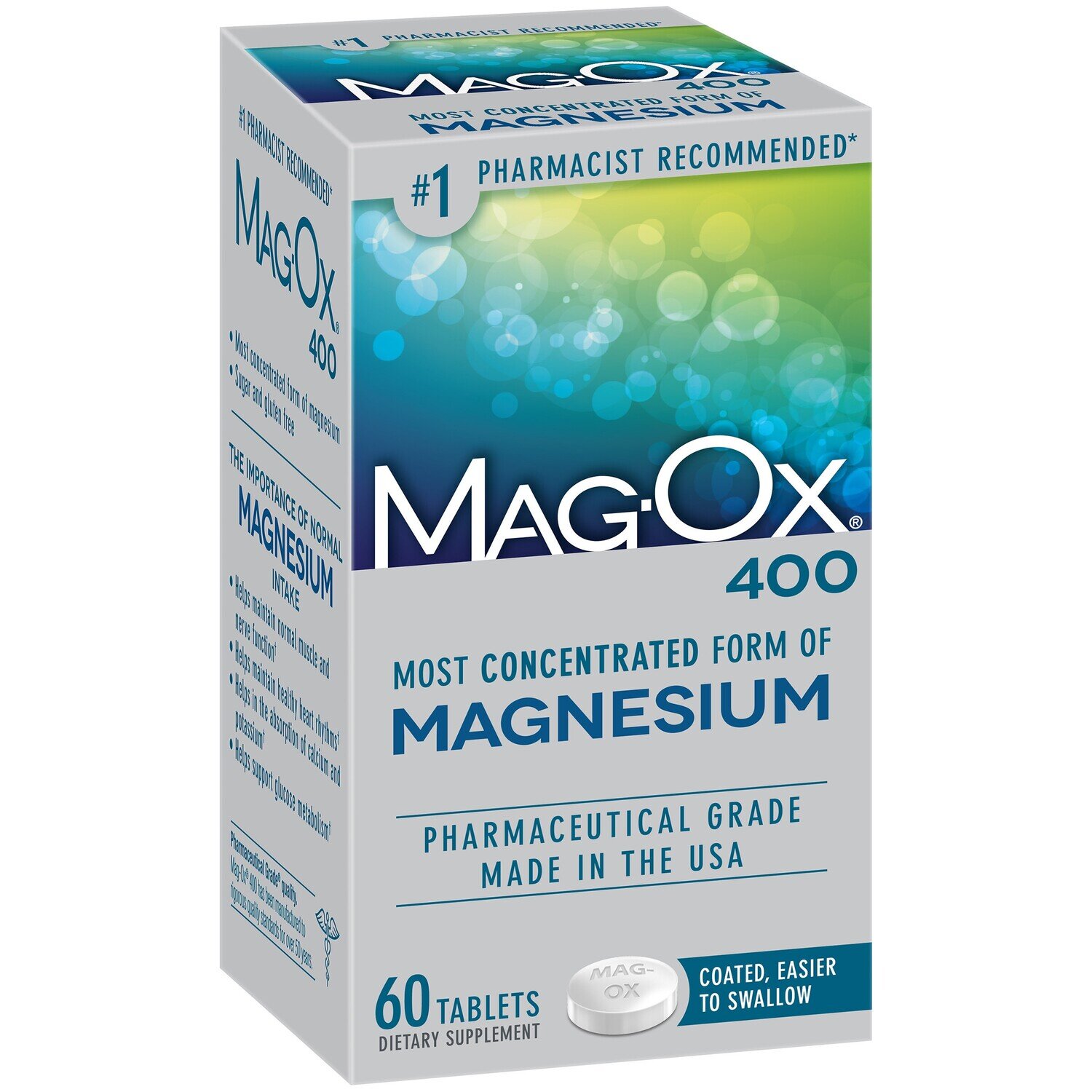 Mag-Ox 400 Easy To Swallow Supplement Tablets 60ct