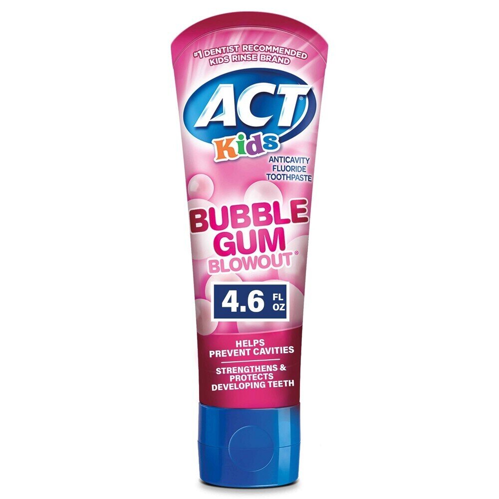 Act Kids Anticavity Fluoride Toothpaste - Bubble Gum Blowout 4.6oz