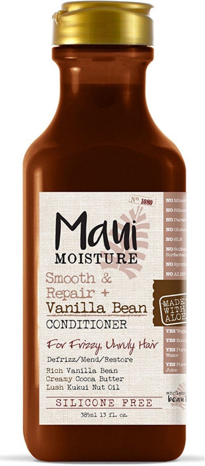 Maui Moisture Smooth and Repair + Vanilla Bean Conditioner for Frizzy, Unruly Hair
