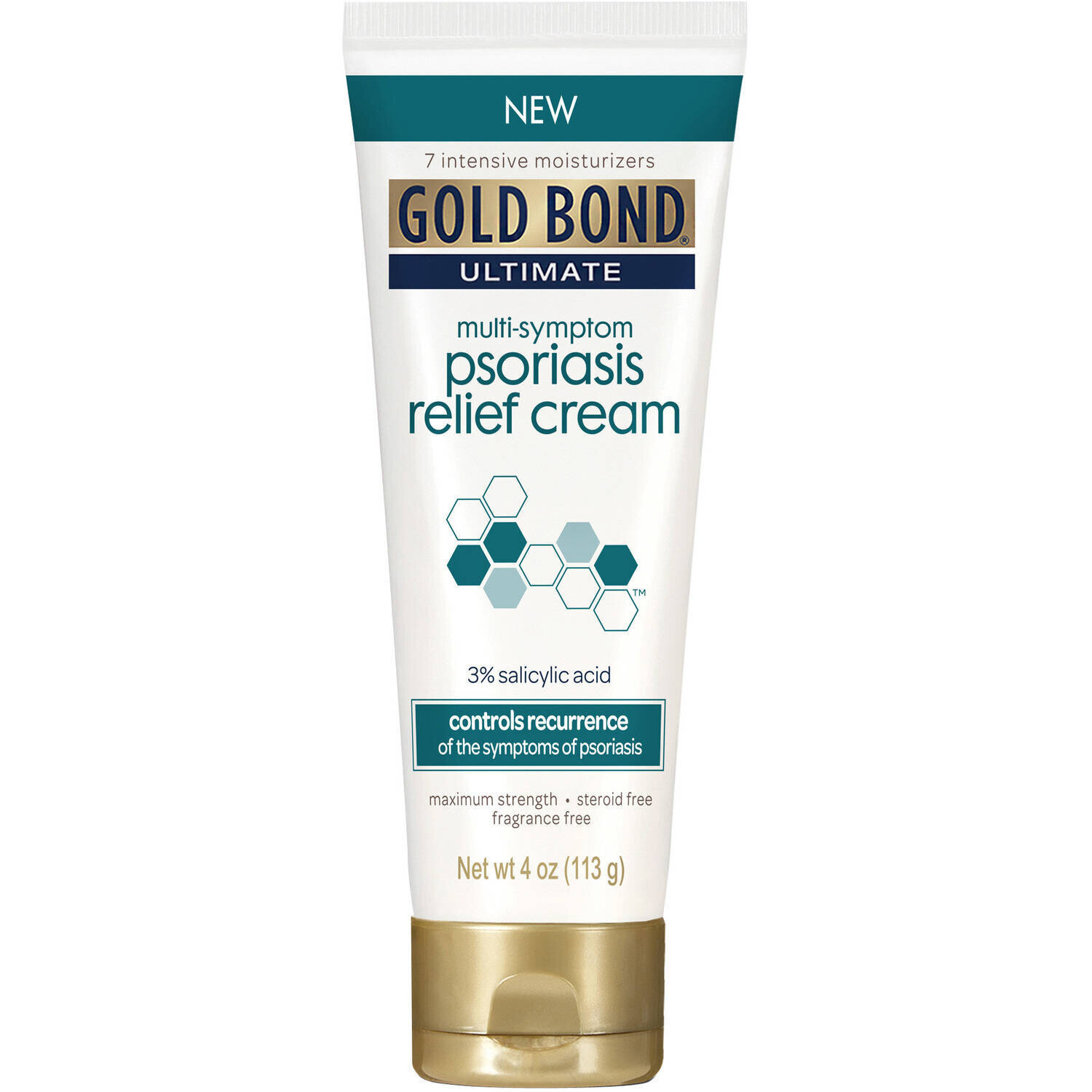 Gold Bond Medicated Psoriasis Relief Multi-Symptom Cream with Salicylic Acid 3% Maximum Strength 4 oz