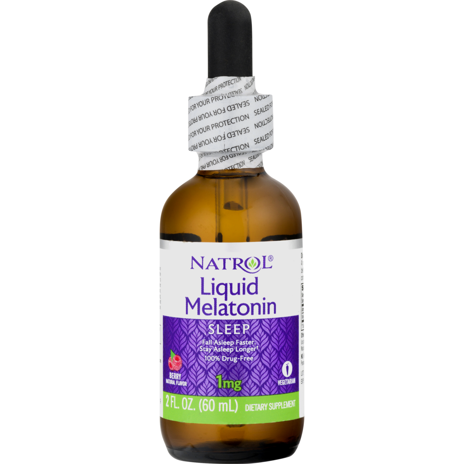 Natrol Liquid Melatonin 1mg - Berry Flavor 2oz