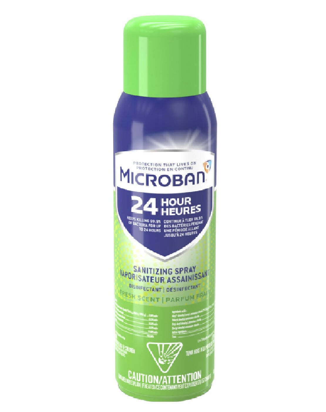 Microban 24 Hour Sanitizing Spray - Fresh Scent 15oz
