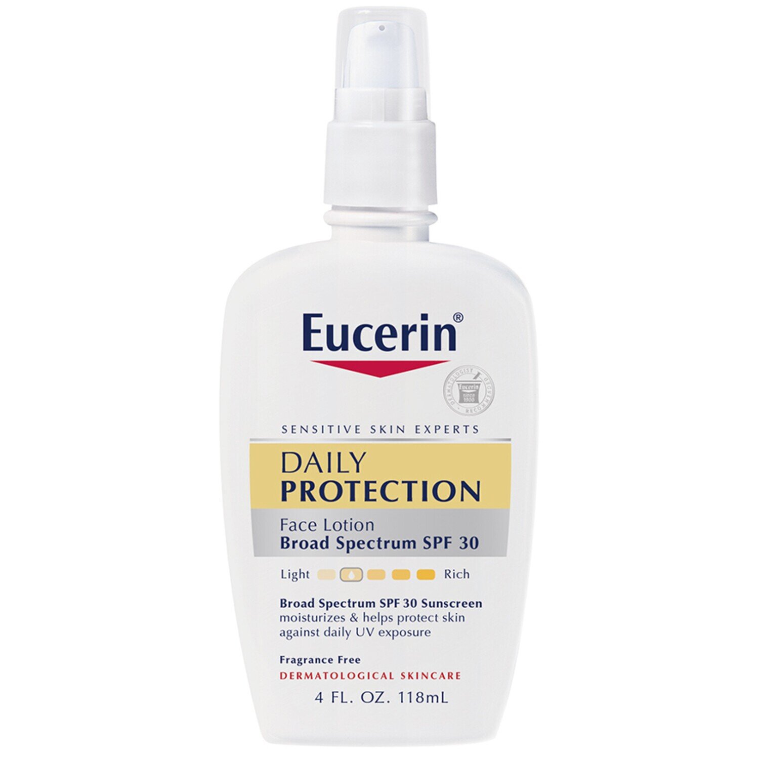 Eucerin Daily Protection Face Lotion and Sunscreen SPF 30 Fragrance Free 4 fl oz