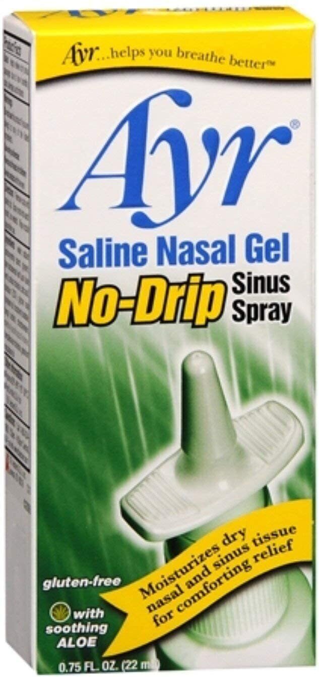 Ayr Saline Nasal Gel No-Drip Sinus Spray