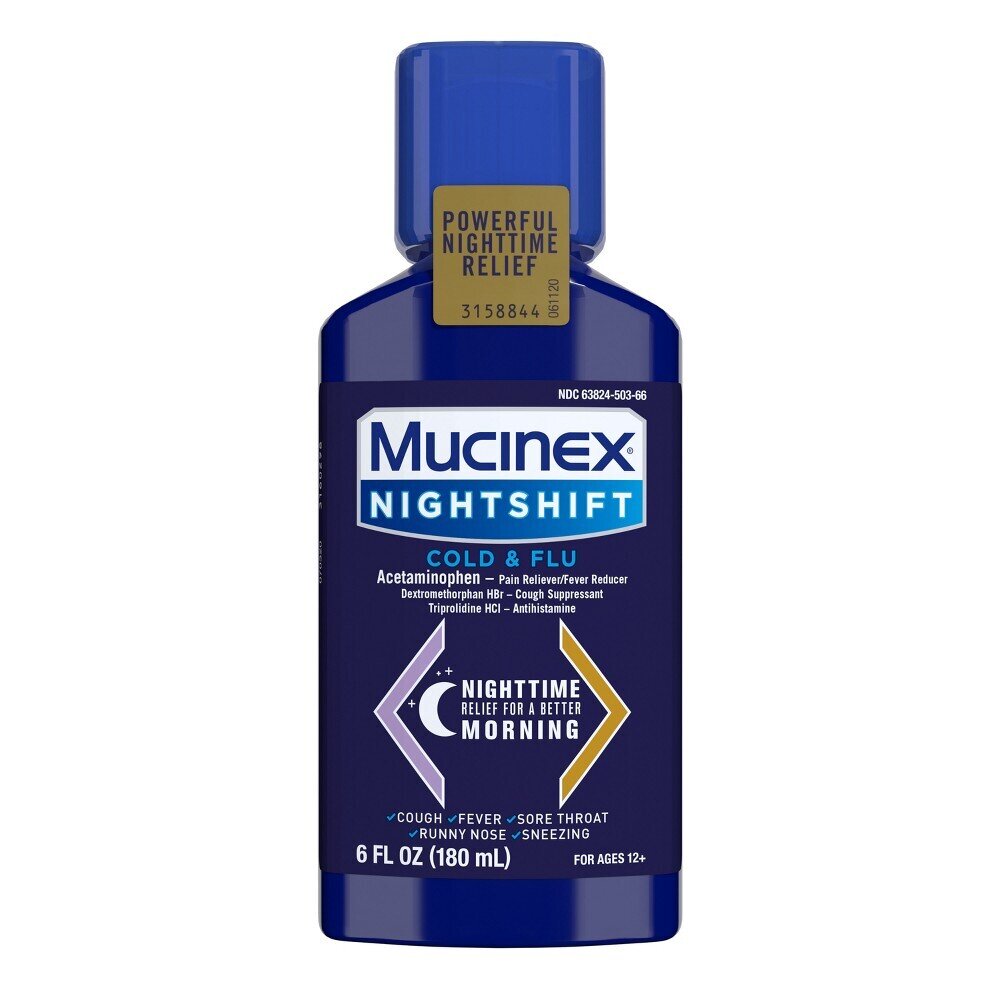 Mucinex Nightshift Cold and Flu 6 fl oz